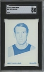 1972 Topps #85 Jeff Mullins 9 card progressive proof.